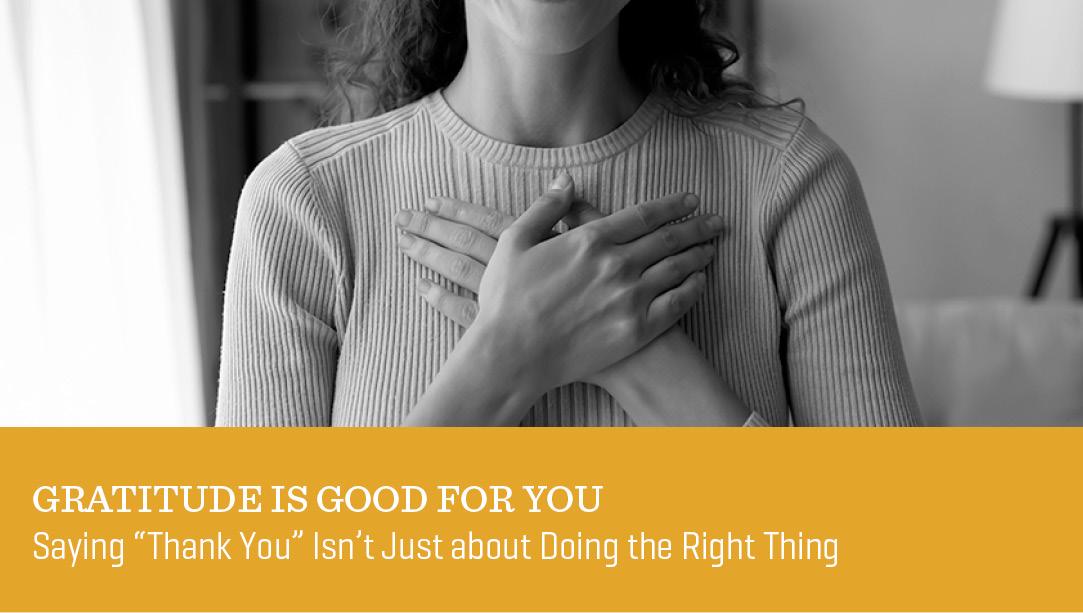 Gratitude Is Good for You