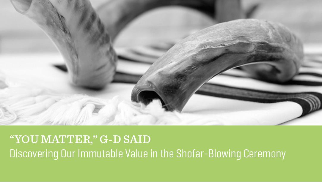 “You Matter,” G-d Said
