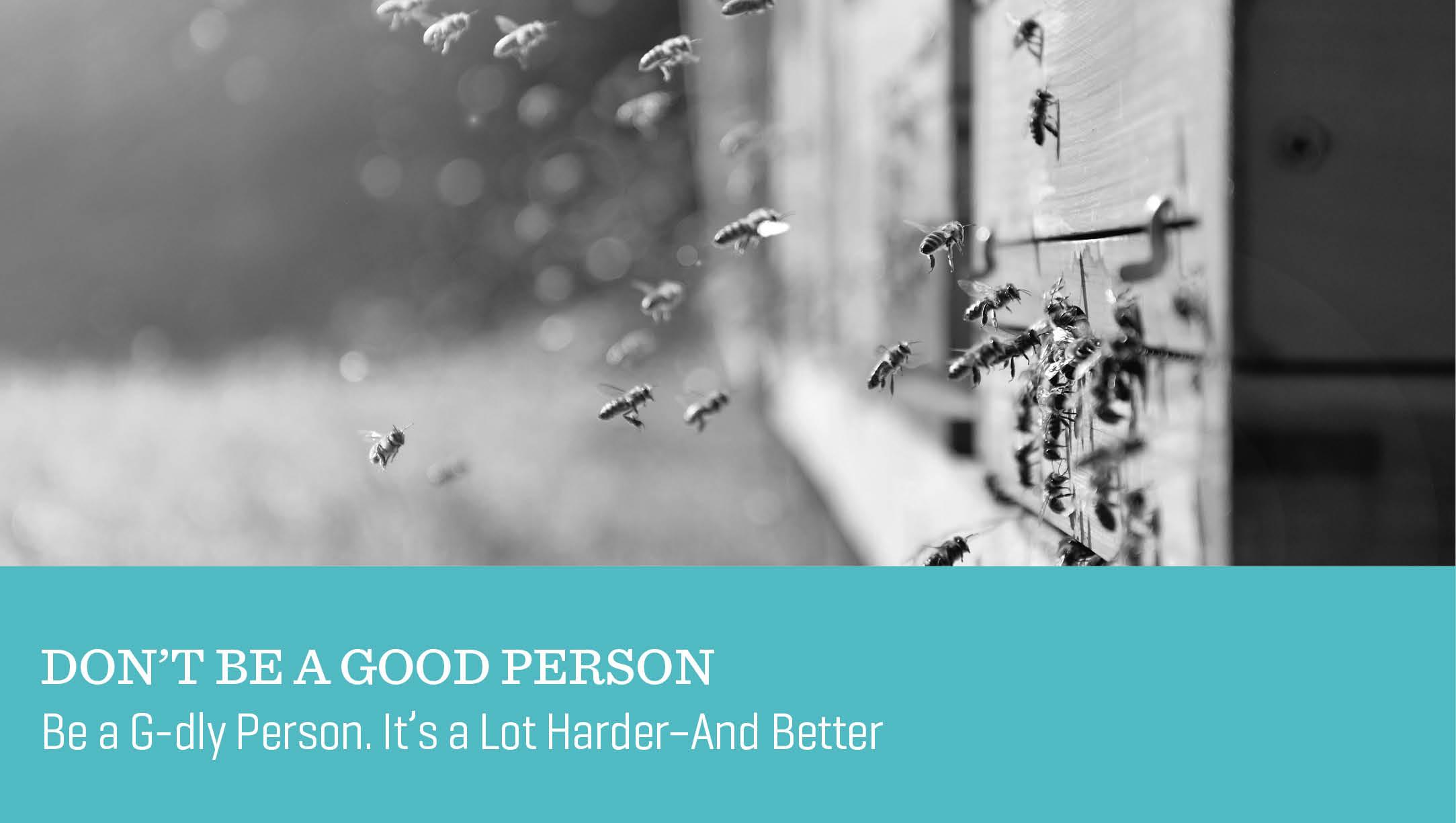 Don’t Be a Good Person
